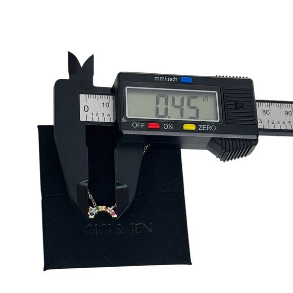 Delicate Rainbow Dainty Necklace Elegant Multi-Color Jewelry for Every Occasion - Picture 3 of 6